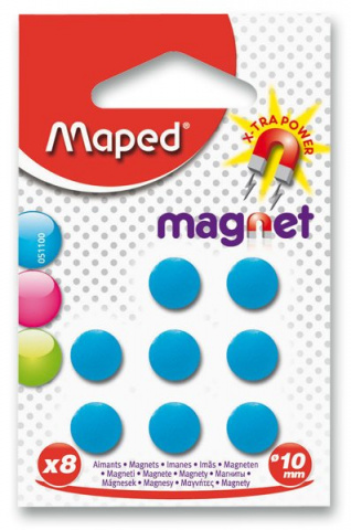 Magnety Maped 10mm mix 3 barev 8ks
